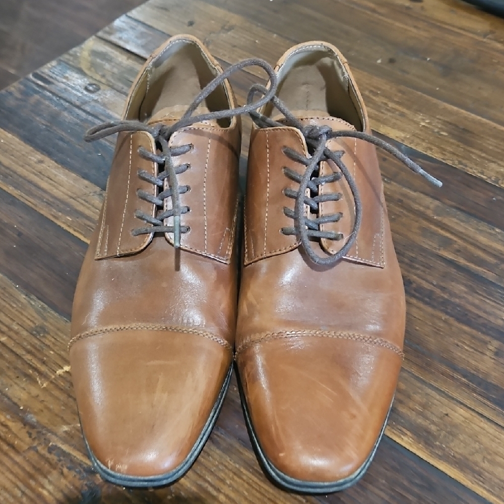 Giorgio Brutini Brown Leather Oxfords Classic Design